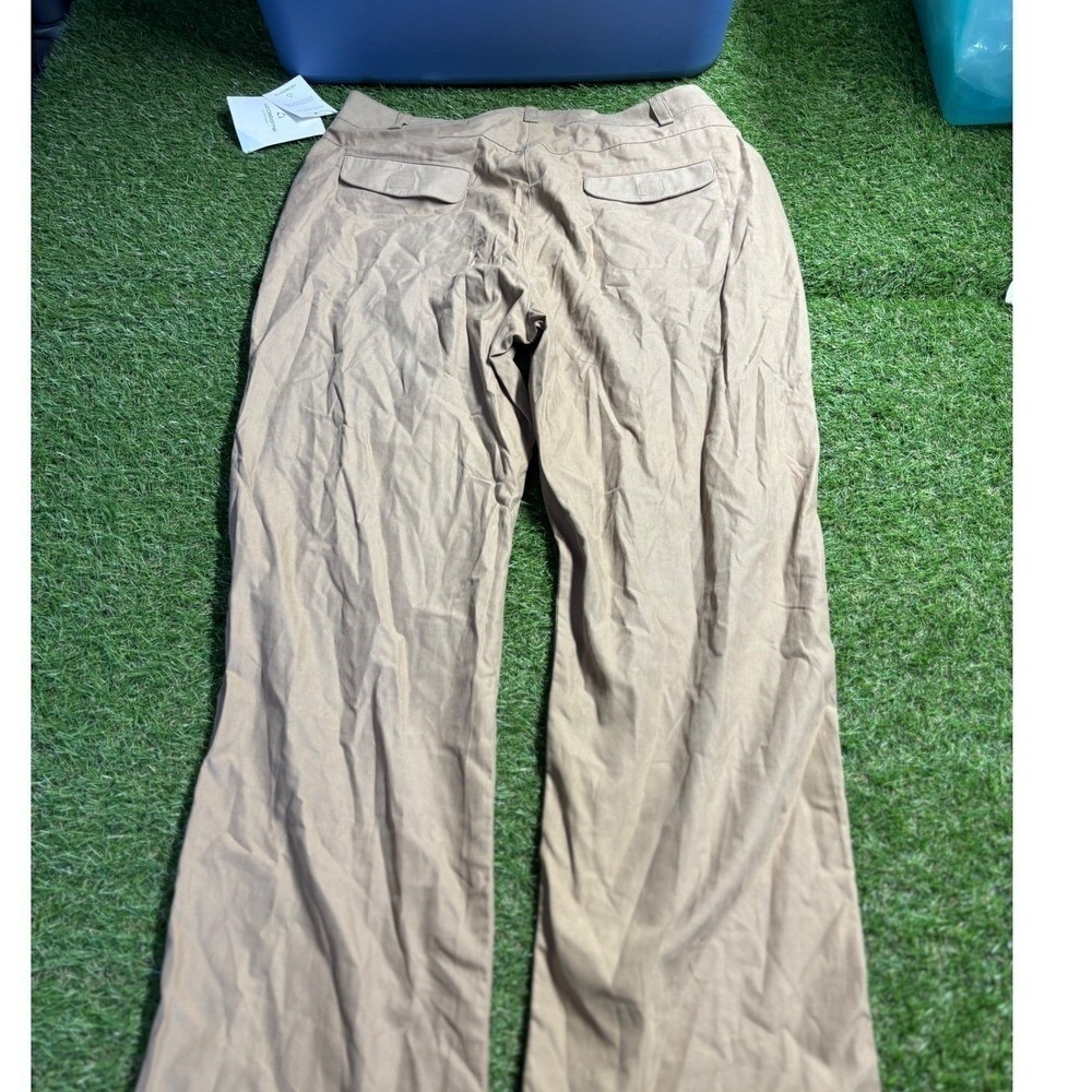 Liz Claiborne Women's Khaki Tan Cargo Pants Wide Leg Size 10